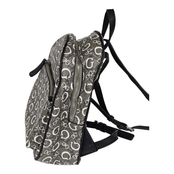 Guess Elkton Signature Logo Mini Purse Backpack Compact Designer Diaper Bag Gray - Picture 6 of 13